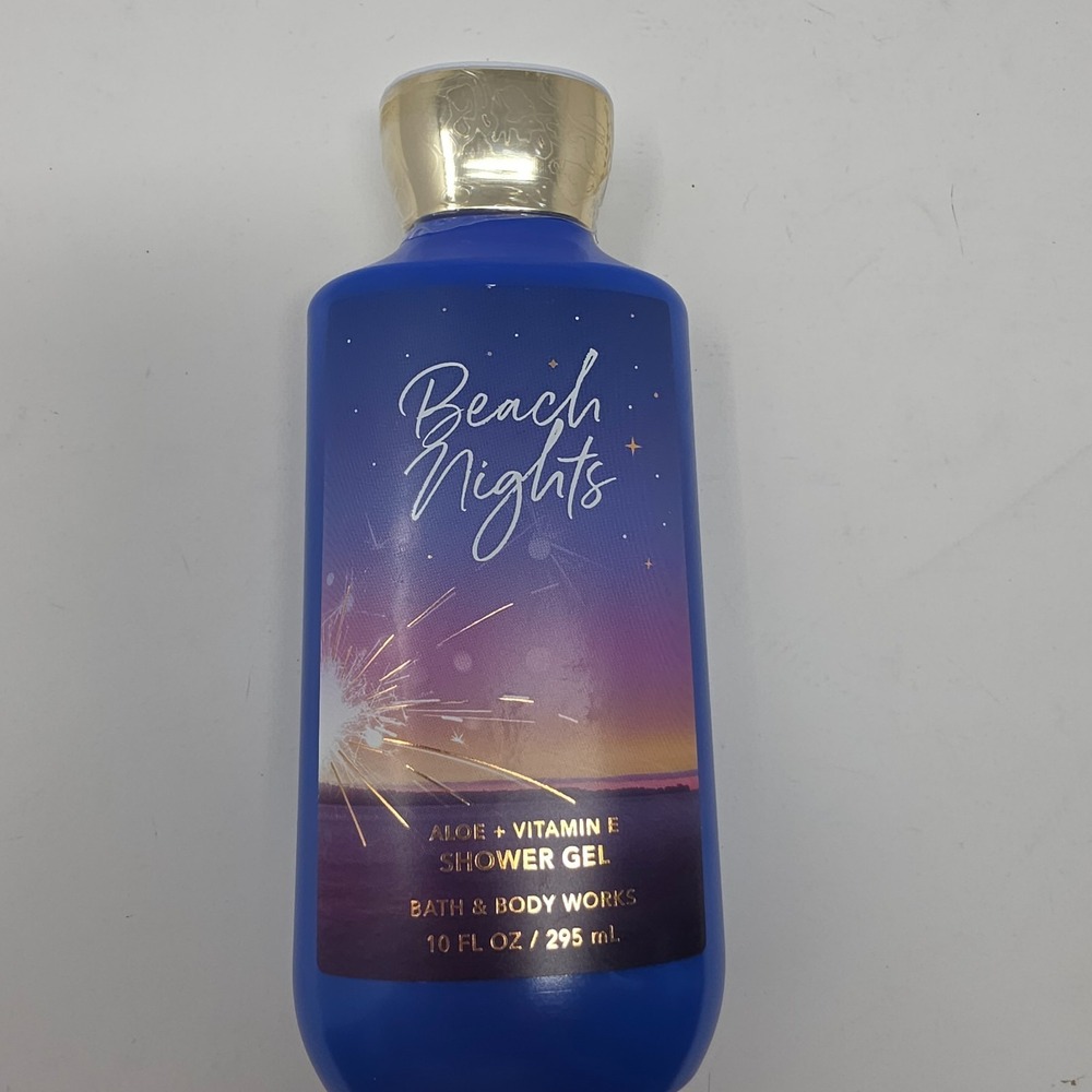 Bath & Body Works Beach Nights Shower Gel Vitamin E Aloe‎ Bubbly Lather 10FL OZ